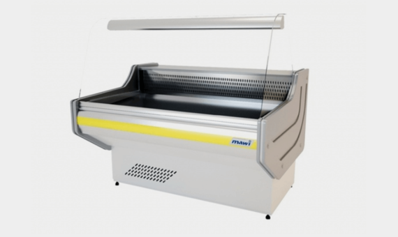 WCHG 2,0/1,1 HAJLÍTOTT ÜVEGŰ CSEMEGEPULT